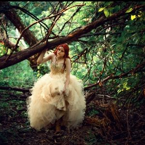 Champagne Gold Fiesta Gown